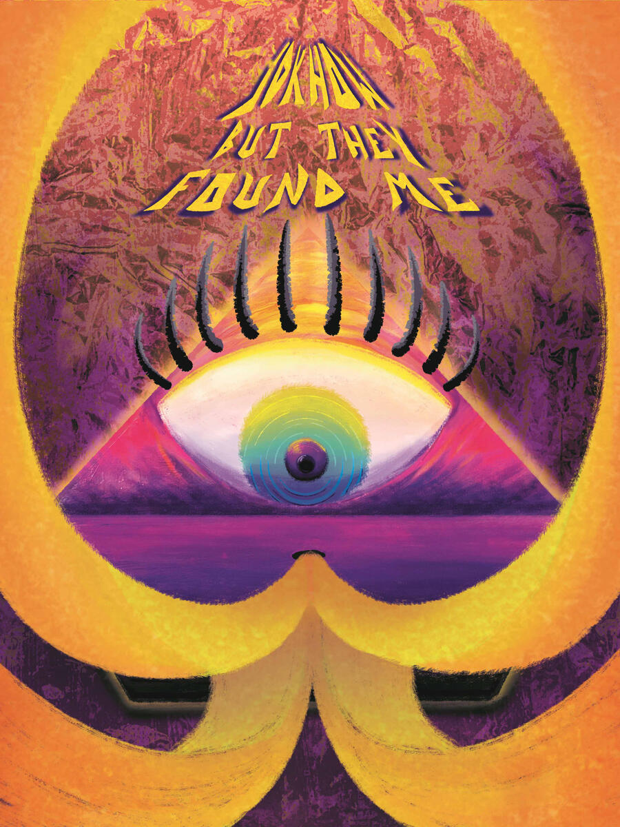 idkhow poster - tissue paper, acrylic paint, digital