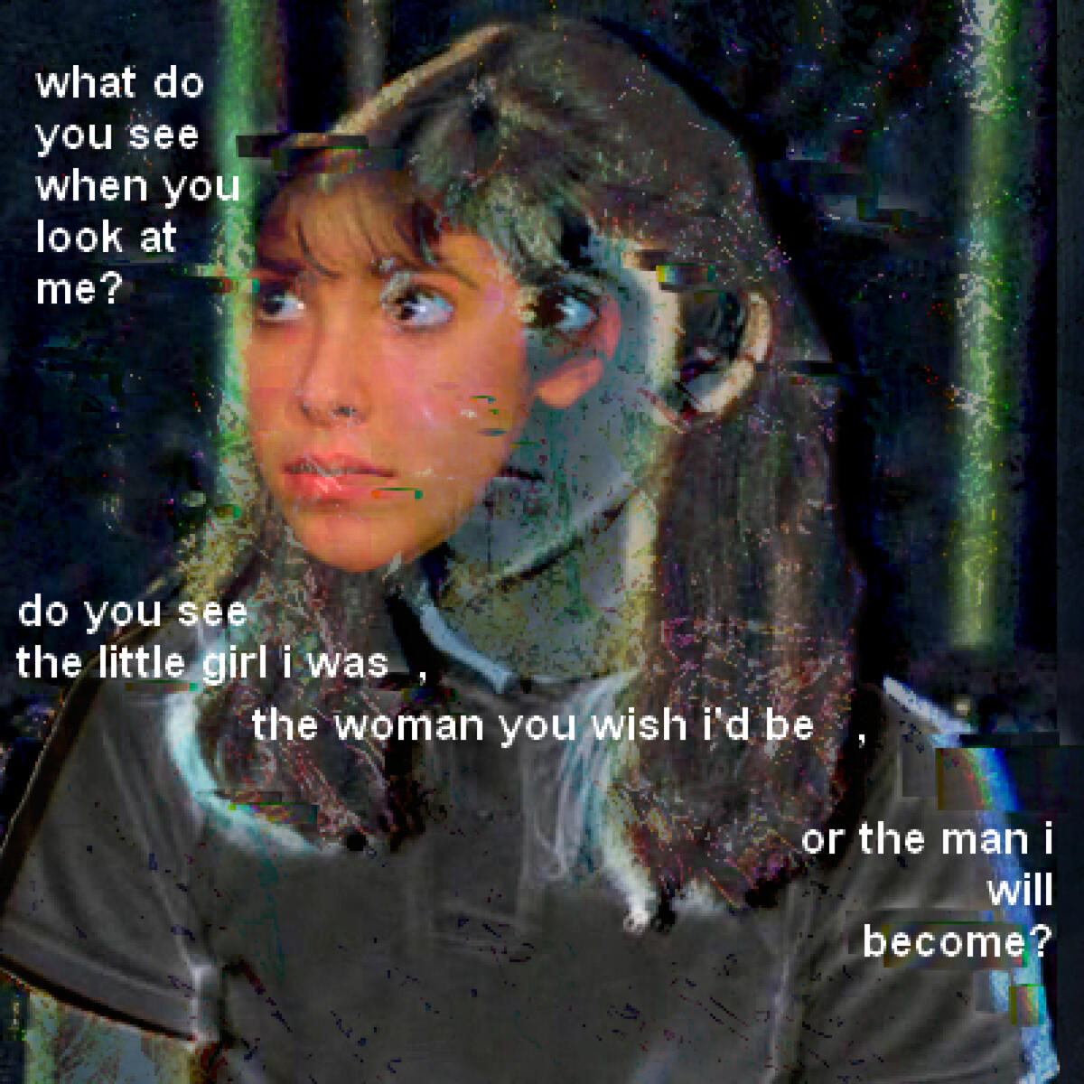 What do you see - digital, emulating glitch feminist techniques