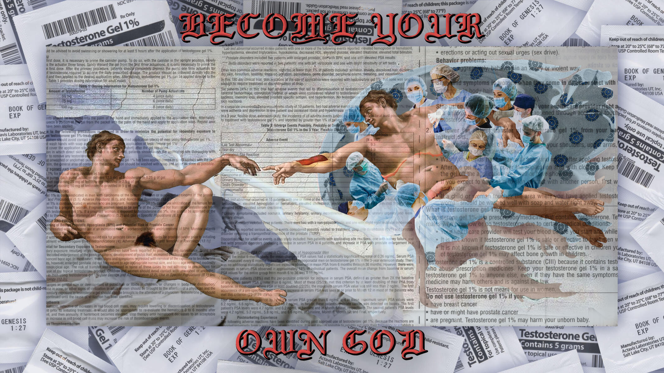 become your own god - collage, photography, digital