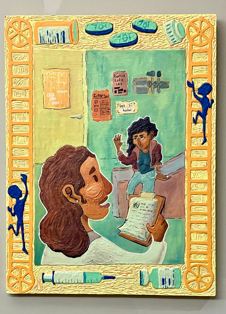 Building Better Care - baking soda and acrylic paint